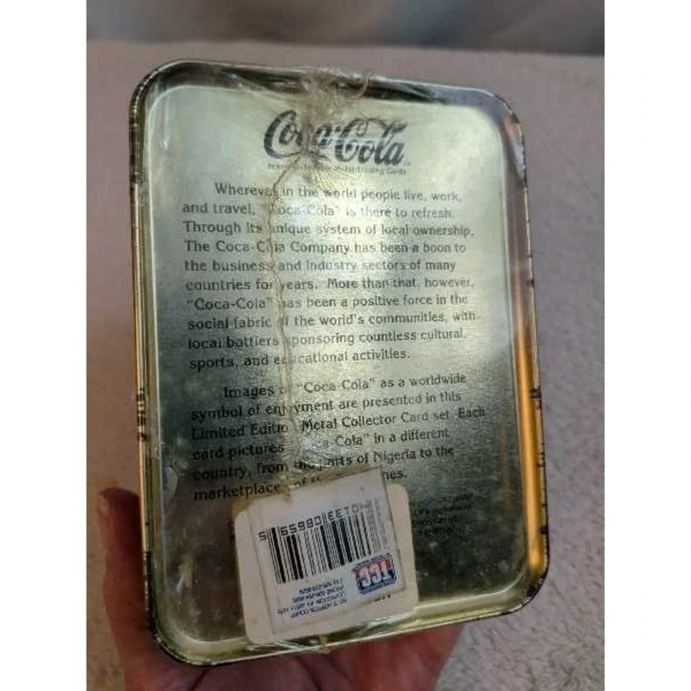 Coca-Cola Metal Collector Cards‎ Tin Cans Coke Around the World Limited Edition